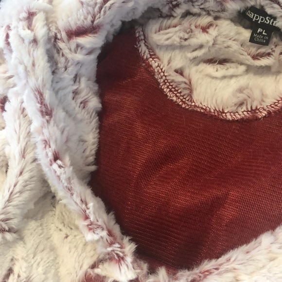 NWT Knapp Studio Fleece Fuzzy Soft Pull Over Hoodie Womens Pink Size PL - Picture 12 of 12